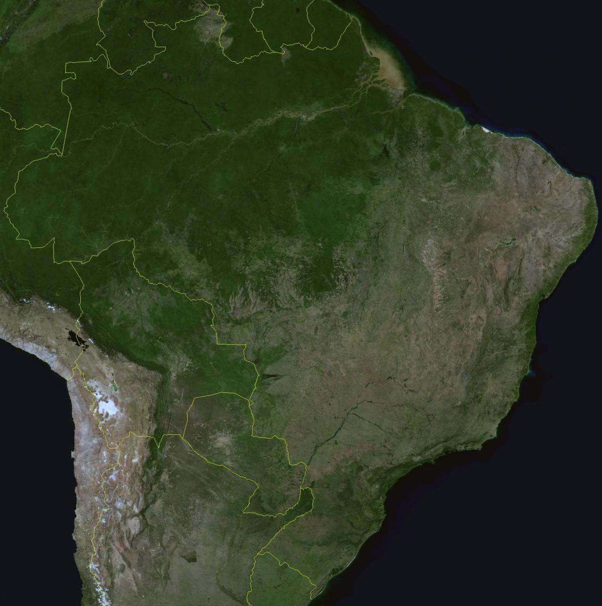 Brazil sky view map